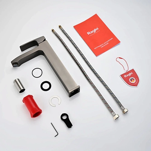 Смеситель для раковины Raglo R01.15.09, графит Смеситель для раковины Raglo R01.15.09, графит