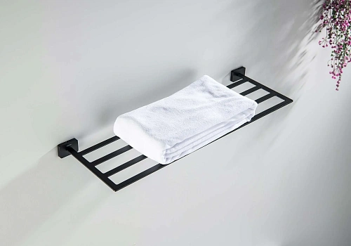 Полотенцедержатель Aquatek ЛИБРА AQ4322MB черный матовый Полотенцедержатель Aquatek ЛИБРА AQ4322MB черный матовый