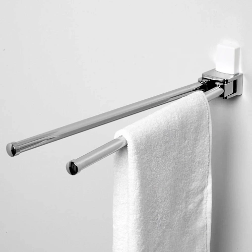 Полотенцедержатель WasserKRAFT Leine K-5031WHITE белый/хром Полотенцедержатель WasserKRAFT Leine K-5031WHITE белый/хром