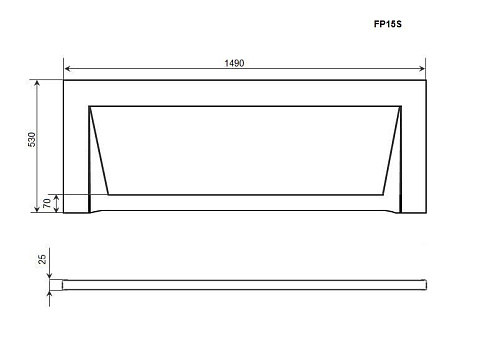 Экран для ванны фронтальный Timo FP15S 150 см Экран для ванны фронтальный Timo FP15S 150 см