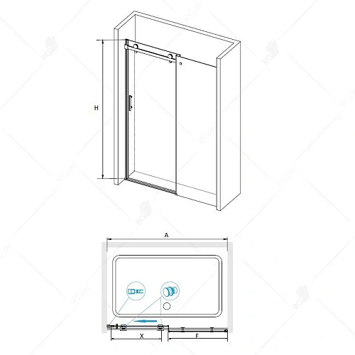 Душевая дверь RGW TO-10 Tornado 01071018-11 Душевая дверь RGW TO-10 Tornado 01071018-11