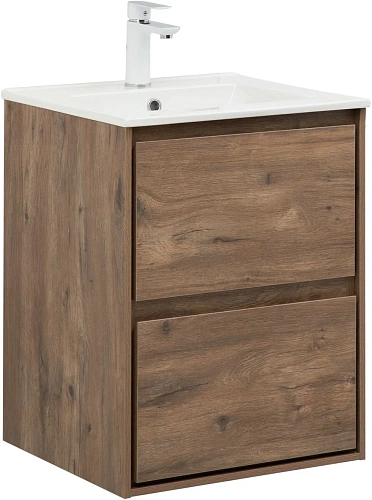 Тумба под раковину Aquanet Милан 50 дуб рустикальный 00336376 подвесная Тумба под раковину Aquanet Милан 50 дуб рустикальный 00336376 подвесная