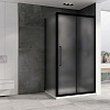 Душевой уголок ABBER Schwarzer Diamant AG30160BMH-S100BM 160x100 см универсальный, профиль черный, стекло матовое Душевой уголок ABBER Schwarzer Diamant AG30160BMH-S100BM 160x100 см универсальный, профиль черный, стекло матовое