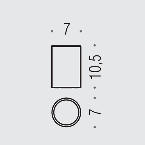 Стакан Colombo Mini W4941.HPS1 настольный, PVD нержавеющая сталь Стакан Colombo Mini W4941.HPS1 настольный, PVD нержавеющая сталь