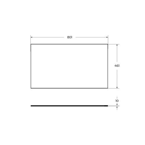 Столешница CEZARES CADRO-80-HPL-NRM Столешница CEZARES CADRO-80-HPL-NRM
