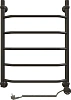 Полотенцесушитель электрический EWRIKA Сафо T 70х50 R, чёрный матовый 465683