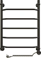 Полотенцесушитель электрический EWRIKA Сафо T 70х50 R, чёрный матовый 465683 Полотенцесушитель электрический EWRIKA Сафо T 70х50 R, чёрный матовый 465683