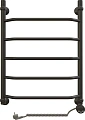 Полотенцесушитель электрический EWRIKA Сафо T 70х50 R, чёрный матовый 465683 Полотенцесушитель электрический EWRIKA Сафо T 70х50 R, чёрный матовый 465683