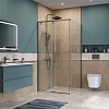 Душевой уголок BelBagno SOFT_CLOSE-1-A-1-100-C-GM 100x100 см, профиль оружейная сталь, стекло прозрачное Душевой уголок BelBagno SOFT_CLOSE-1-A-1-100-C-GM 100x100 см, профиль оружейная сталь, стекло прозрачное