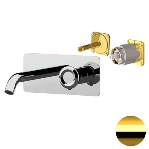 Смеситель для раковины Remer Element ET15KBDO, золото глянцевое Смеситель для раковины Remer Element ET15KBDO, золото глянцевое