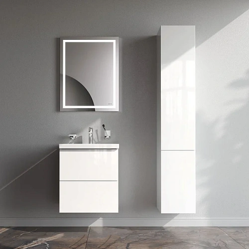 Тумба под раковину AM.PM Gem M90FHX0502WG подвесная, 50 см push-to-open, белый, Тумба под раковину AM.PM Gem M90FHX0502WG подвесная, 50 см push-to-open, белый,