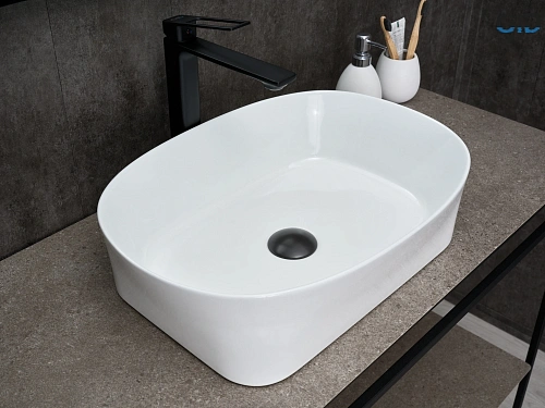 Раковина Gid N9028 51233 накладная белая 53x36x14 Раковина Gid N9028 51233 накладная белая 53x36x14