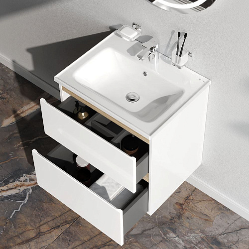 Тумба под раковину AM.PM X-Joy M85AFHX0602WG подвесная, 60 см, белый Тумба под раковину AM.PM X-Joy M85AFHX0602WG подвесная, 60 см, белый