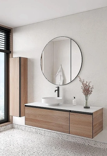 Тумба под раковину Armadi Art QUATRO 2 140см (100+40) WILLOW профиль ANTHRACITE 790-M2-140-W-A Тумба под раковину Armadi Art QUATRO 2 140см (100+40) WILLOW профиль ANTHRACITE 790-M2-140-W-A