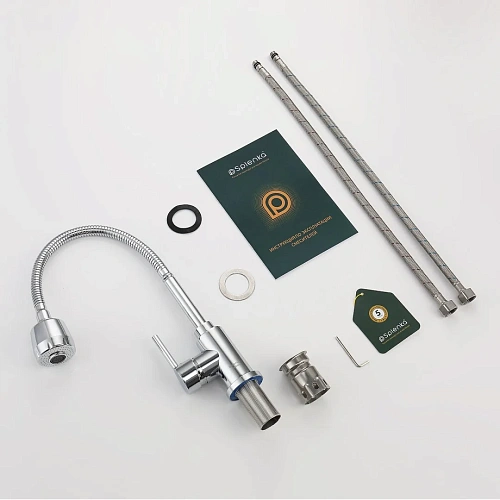 Смеситель для кухни Splenka S201.47 с гибким изливом, хром Смеситель для кухни Splenka S201.47 с гибким изливом, хром