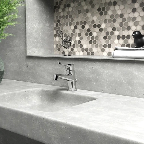 Смеситель для раковины Paini Bios 05CR211LMKM с донным клапаном Смеситель для раковины Paini Bios 05CR211LMKM с донным клапаном