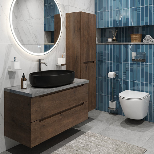 Тумба со столешницей и раковиной BelBagno ETNA 100 etna100rw-kepmgl-1084h301-set подвесная ETNA100RW-KEPMGL-1084H301-SET Тумба со столешницей и раковиной BelBagno ETNA 100 etna100rw-kepmgl-1084h301-set подвесная ETNA100RW-KEPMGL-1084H301-SET