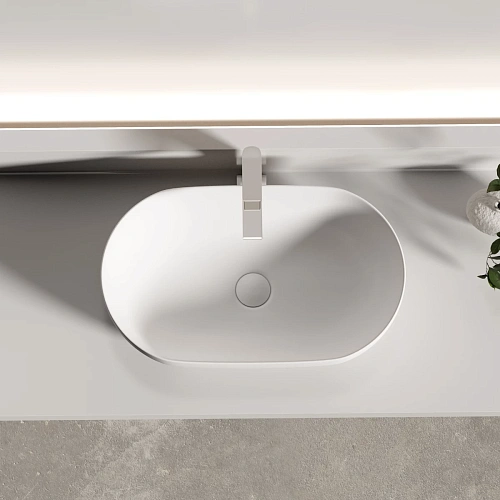 Раковина Ceramica Nova Twist CN12001MW накладная овальной формы 500x300x140 белый матовый Раковина Ceramica Nova Twist CN12001MW накладная овальной формы 500x300x140 белый матовый