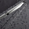 Душевой лоток Timo Drain System 800 с двусторонней панелью "plate" под плитку, Хром Душевой лоток Timo Drain System 800 с двусторонней панелью "plate" под плитку, Хром