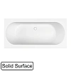 Ванна из искусственного камня WHITECROSS Gin Duo 170x80 0225.170080.200 Solid Surface белый матовый