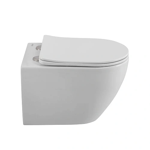 Унитаз подвесной CEZARES STYLUS-TOR CZR-6601-TH-TOR/SC безободковый с сиденьем и смывом TORNADO Унитаз подвесной CEZARES STYLUS-TOR CZR-6601-TH-TOR/SC безободковый с сиденьем и смывом TORNADO