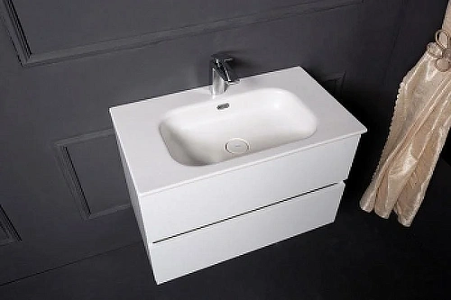 Тумба под раковину Armadi Art VALLESSI 80 белая глянец 837-080-W Тумба под раковину Armadi Art VALLESSI 80 белая глянец 837-080-W