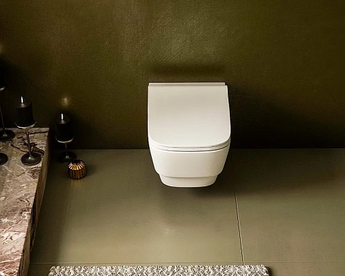 Унитаз подвесной Boheme Bello 971-W белый глянец без сиденья Унитаз подвесной Boheme Bello 971-W белый глянец без сиденья