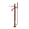 Смеситель для ванны Boheme Stick 129-BRB.4 напольный BRUSHED BRONZE ручка SPIEALE