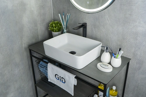 Раковина Gid N9103 51120 накладная белая 48x37x13 Раковина Gid N9103 51120 накладная белая 48x37x13