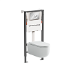 Картинка анонса товара «комплект унитаза ceramica nova ulma rimless cn4006_121001ch с инсталляцией balance и клавишей смыва circle, хром»