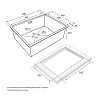 Кухонная мойка Paulmark NEXT 58 UNI, PM215844-BS, брашированная нерж.сталь, 580х440мм 1,2мм Кухонная мойка Paulmark NEXT 58 UNI, PM215844-BS, брашированная нерж.сталь, 580х440мм 1,2мм