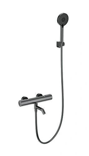 Смеситель для ванны Wonzon & Woghand с термостатом, темный графит (WW-A2006-A1-BGG) Смеситель для ванны Wonzon & Woghand с термостатом, темный графит (WW-A2006-A1-BGG)