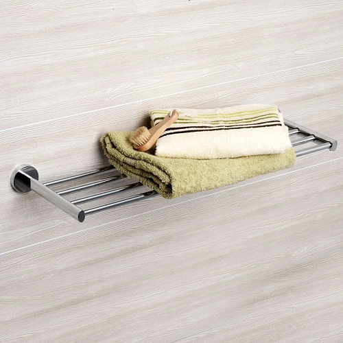 Полка WasserKRAFT Rhein K-6211 для полотенец хром Полка WasserKRAFT Rhein K-6211 для полотенец хром