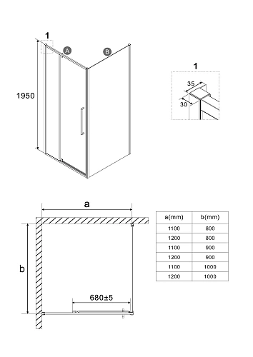 Душевой уголок Niagara Nova NG-45-11ASG-A80SG-34 (110х80х195) прямоугольник, распашная, золото сатин, стекло прозрачное Душевой уголок Niagara Nova NG-45-11ASG-A80SG-34 (110х80х195) прямоугольник, распашная, золото сатин, стекло прозрачное