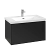 Тумба под раковину Villeroy &amp; Boch Subway 3.0 с подсветкой Volcano Black / Volcano Black C573L1VL