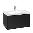 Тумба под раковину Villeroy & Boch Subway 3.0 с подсветкой Volcano Black / Volcano Black C573L1VL Тумба под раковину Villeroy & Boch Subway 3.0 с подсветкой Volcano Black / Volcano Black C573L1VL