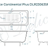 Ванна чугунная Delice Continental PLUS 170х75 DLR230635R-AS с отверстиями под ручки и антиско Ванна чугунная Delice Continental PLUS 170х75 DLR230635R-AS с отверстиями под ручки и антиско