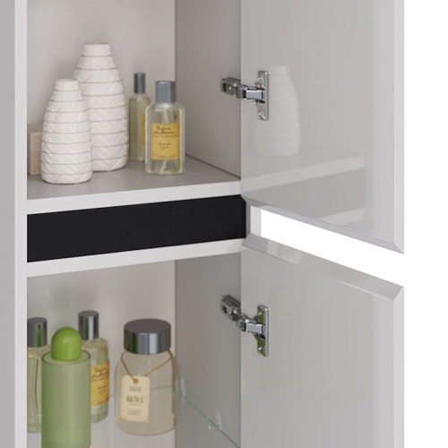 Шкаф-пенал Lemark COMBI 35 см подвесной/напольный, левый/правый, черный/белый LM03C35P-black Шкаф-пенал Lemark COMBI 35 см подвесной/напольный, левый/правый, черный/белый LM03C35P-black