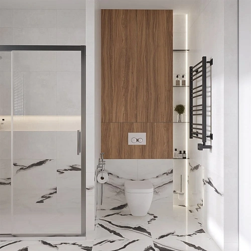 Полотенцесушитель электрический EWRIKA Кассандра Pt 90x50 R, черный матовый 510453 Полотенцесушитель электрический EWRIKA Кассандра Pt 90x50 R, черный матовый 510453