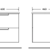 Тумба под раковину BelBagno BB600DDAC-PAT/MO 460x600 мм Тумба под раковину BelBagno BB600DDAC-PAT/MO 460x600 мм