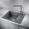 Кухонная мойка Granula 6002, ГРАФИТ (ЧЁРНО-СЕРЫЙ), кварц 600х500 Кухонная мойка Granula 6002, ГРАФИТ (ЧЁРНО-СЕРЫЙ), кварц 600х500