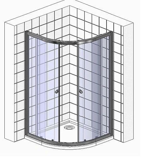 Душевой уголок Ceruttispa VIVA100B без поддона 100x100x195 Душевой уголок Ceruttispa VIVA100B без поддона 100x100x195