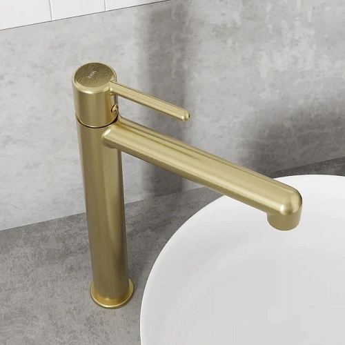 Смеситель для раковины IDDIS Aiger (AIGMG01i01) золотой матовый Смеситель для раковины IDDIS Aiger (AIGMG01i01) золотой матовый