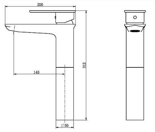 Смеситель для раковины Orans K-1085 DJ 1085KDJ Смеситель для раковины Orans K-1085 DJ 1085KDJ