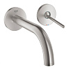Картинка анонса товара «смеситель для раковины grohe atrio new joy , настенный монтаж, суперсталь (19287dc3) на 2 отверстия»