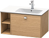 Картинка анонса товара «тумба под раковину duravit brioso br401401052 подвесная 82 см европейский дуб»