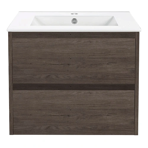 Тумба под раковину Vincea Gio 600 подвесная, 2 выкатных ящика soft-close, R.Oak VMC-2G600RO Тумба под раковину Vincea Gio 600 подвесная, 2 выкатных ящика soft-close, R.Oak VMC-2G600RO