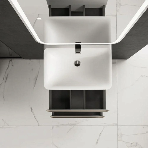 Тумба под раковину AQUAme AQM900460BG S4 подвесная 60 см бежевый Тумба под раковину AQUAme AQM900460BG S4 подвесная 60 см бежевый