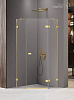 Картинка анонса товара «душевой уголок new trendy avexa gold shine r 90x90x200 exk-3843 золото»