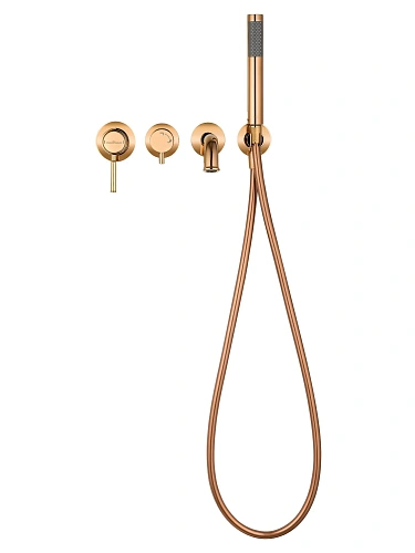 Смеситель для ванны Wonzon & Woghand TOR встраиваемый, розовое золото (WW-88889073-RG) Смеситель для ванны Wonzon & Woghand TOR встраиваемый, розовое золото (WW-88889073-RG)